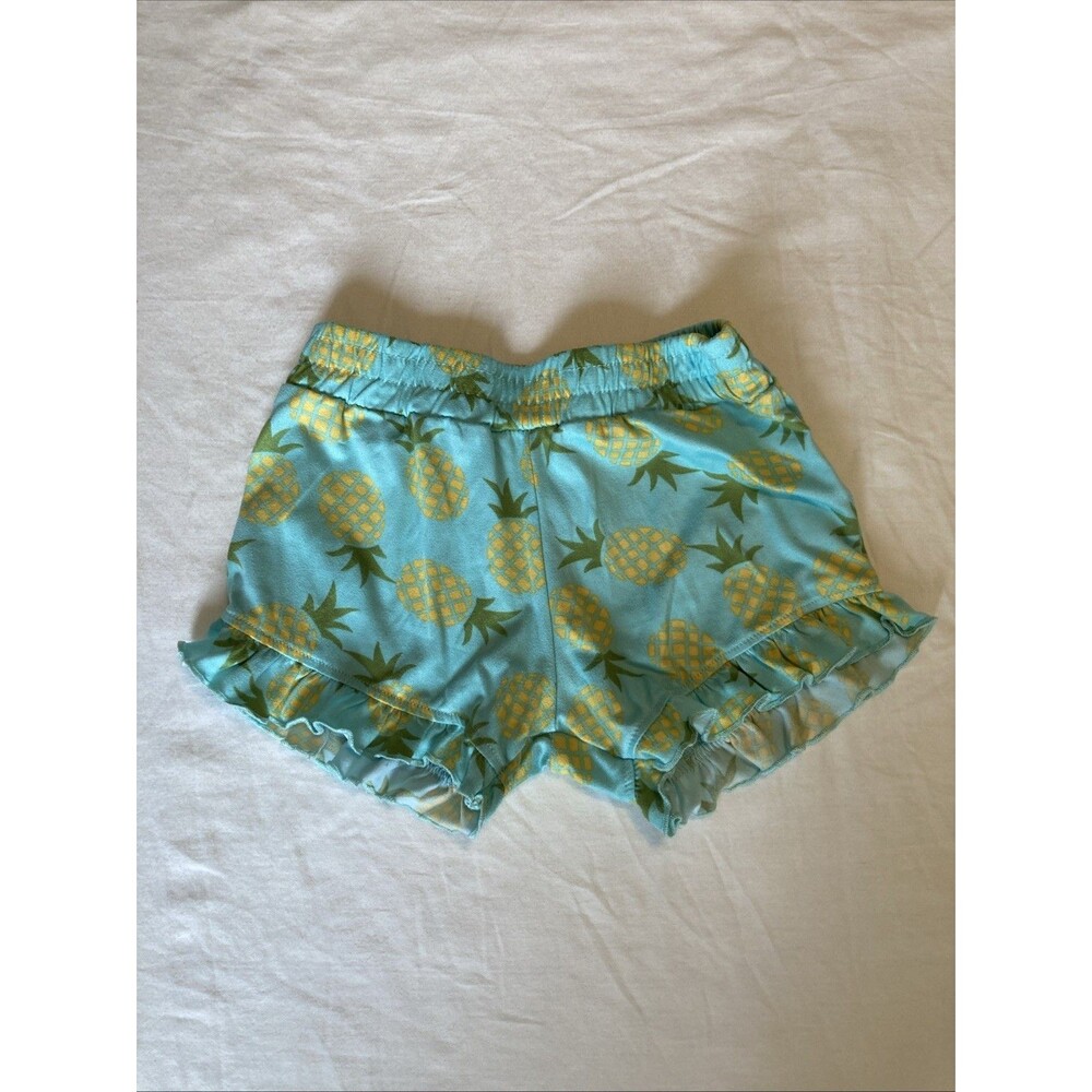 4T Sweet Butterfly baby girl clothes - one piece shorts | pineapple theme